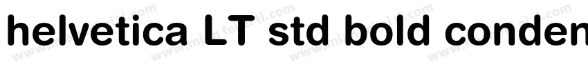 helvetica LT std bold condensed字体转换